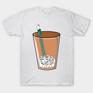 boo-ba Tea, haunted bubble tea T-Shirt